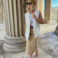 SKIRT LUDMILLA "SAND EMBROIDERY"       SALE ITEMS CAN NOT BE RETURNED OR EXCHANGED