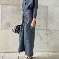 DRESS GIULIA "ANTHRACITE"