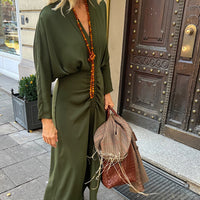 DRESS GIULIA "OLIVE"