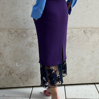 Skirt AMY "PURPLE & MIDNIGHT"
