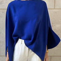 BLOUSE ANINA "YVES KLEIN BLUE"