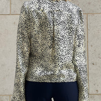 BLOUSE CATE SILK "BLACK & CREAM"