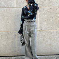 PANTS ALDA "GREY MELANGE"