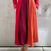 SKIRT VIOLA TRICOLOR "RED"    SALE ITEMS CAN NOT BE RETURNED OR EXCHANGED