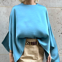 BLOUSE ANINA "TURQUOISE"