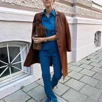 BLOUSE COCO SHORTSLEEVE "AQUAMARINE-ISH"    SALE ITEMS CAN NOT BE RETURNED OR EXCHANGED