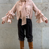 BLOUSE CLARISSE "PALE GOLD DOTS"       SALE ITEMS CAN NOT BE RETURNED OR EXCHANGED