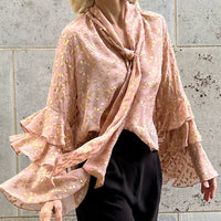 BLOUSE CLARISSE "YELLOW GOLD DOTS"       SALE ITEMS CAN NOT BE RETURNED OR EXCHANGED