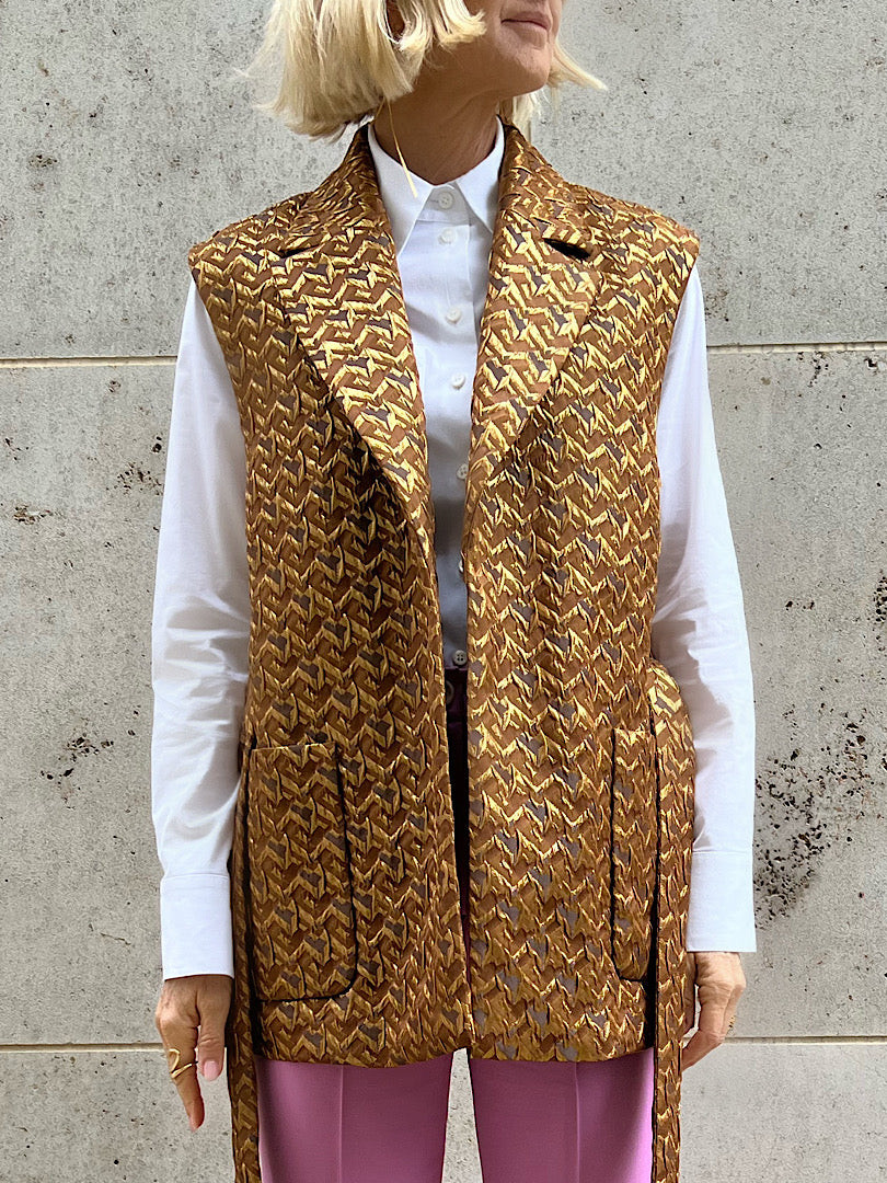 KATO AAA wool vest トップス