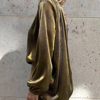 BLOUSE PIA "GOLD PLISSEE"