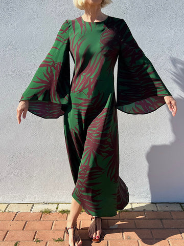 DRESS NOELIA "LEAVES"  Please note that sale items can not be returned