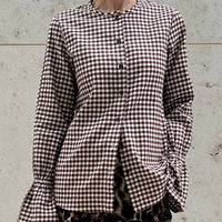 BLOUSE CHLOE "COFFEE & CREAM"