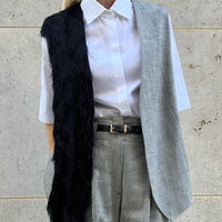 VEST MAXIMA "FRINGES BLACK"