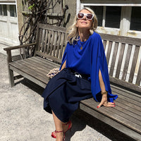 BLOUSE ANINA "YVES KLEIN BLUE"