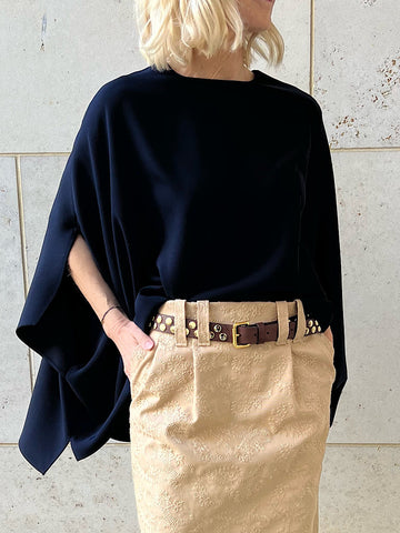 BLOUSE ANINA "MIDNIGHTBLUE"