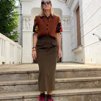 SKIRT MATHILDA "DARK KHAKI"               COMING BACK BY MID OF OCTOBER