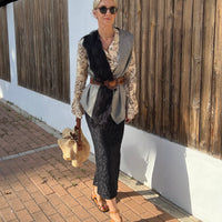 VEST MAXIMA "FRINGES BLACK"