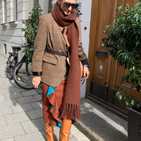 SKIRT CONNY "RUST & TURQUOISE"  PLEASE NOTE THAT SALE ITEMS CAN NOT BE RETURNED